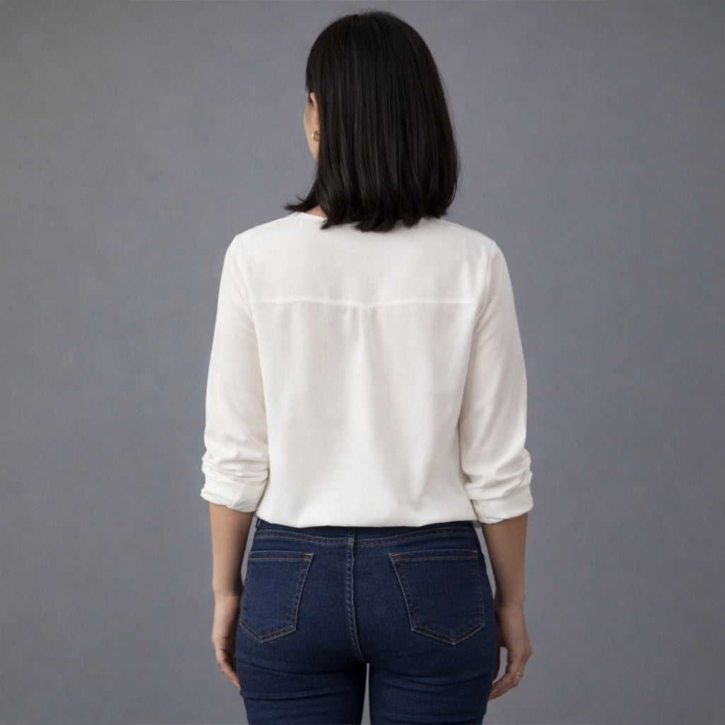 Elira | Soft Button Blouse