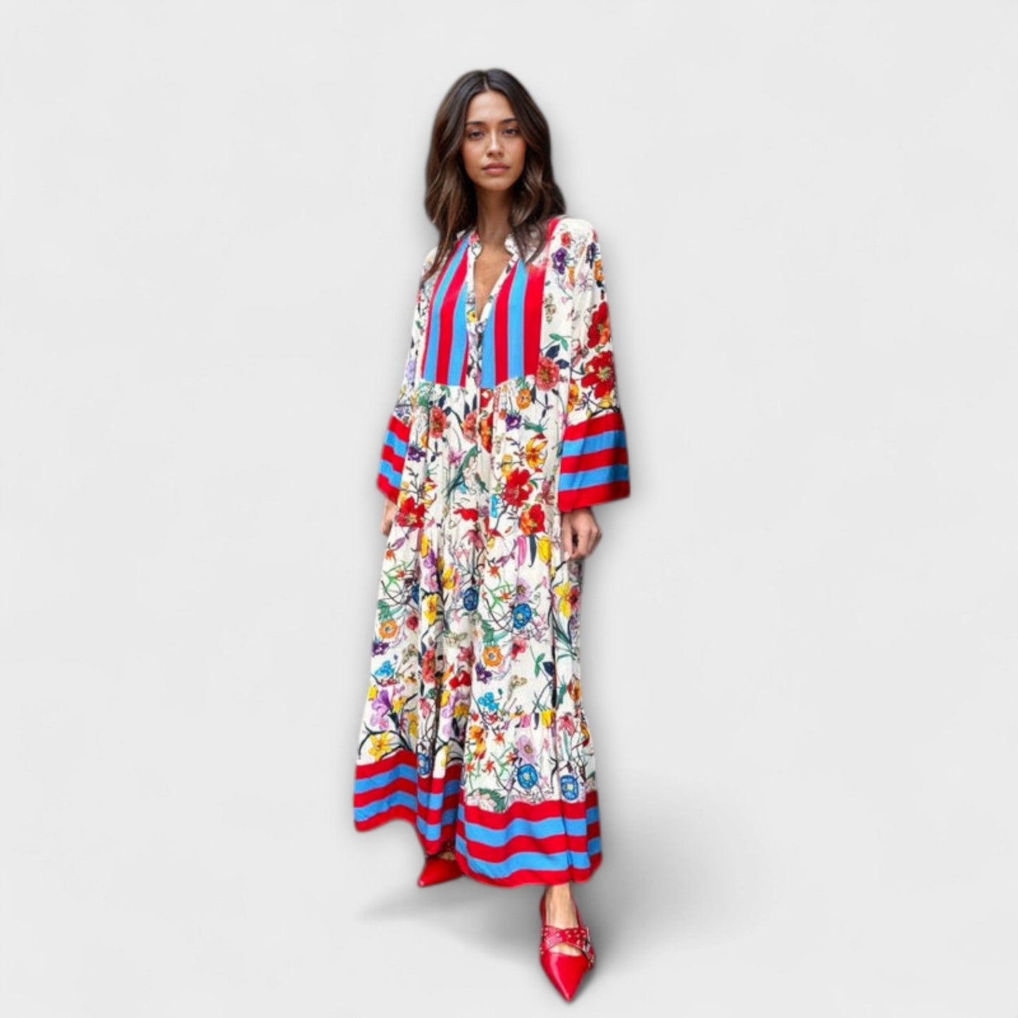 Floral Print Maxi Dress for Special Occasions