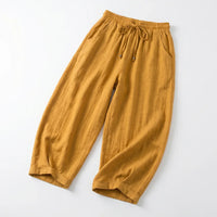 Elara Linen-Blend Wide-Leg Pants