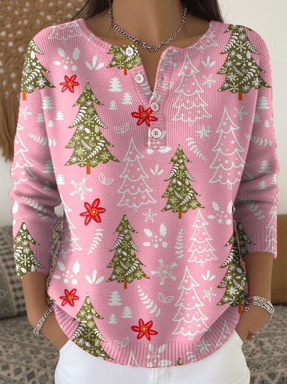 Raegan™ | Christmas Sweater with Buttons