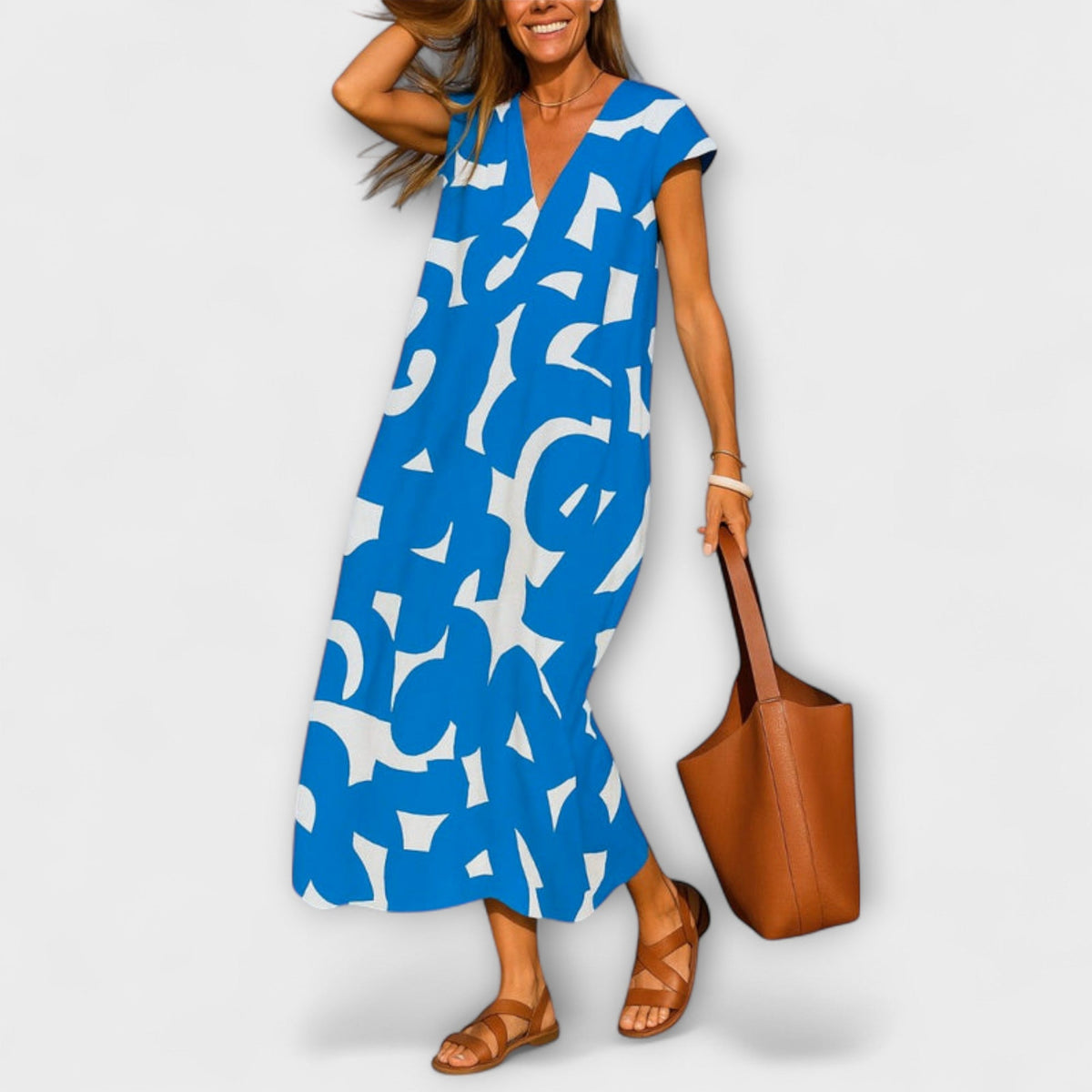 Linae – V-Neck Dress for Any Occasion