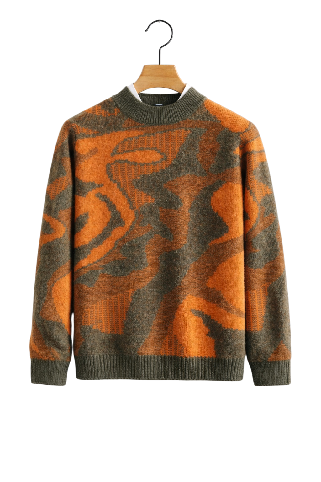 Valen Jacquard Maison Cashmere-Feel Sweater