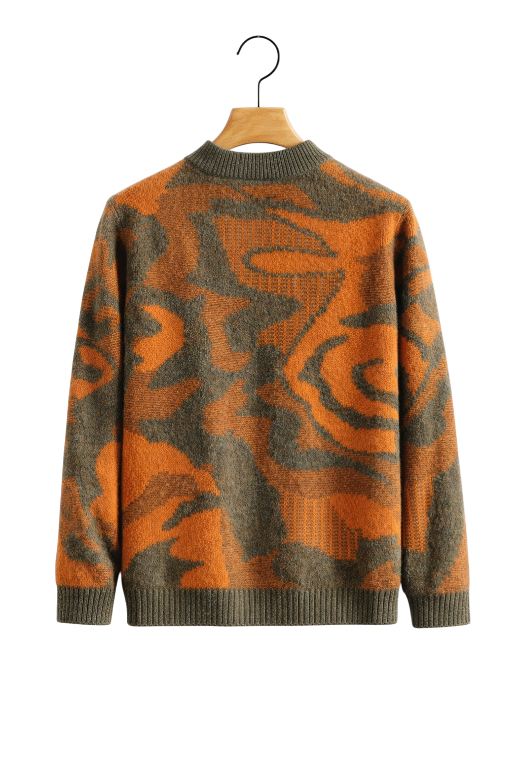 Valen Jacquard Maison Cashmere-Feel Sweater