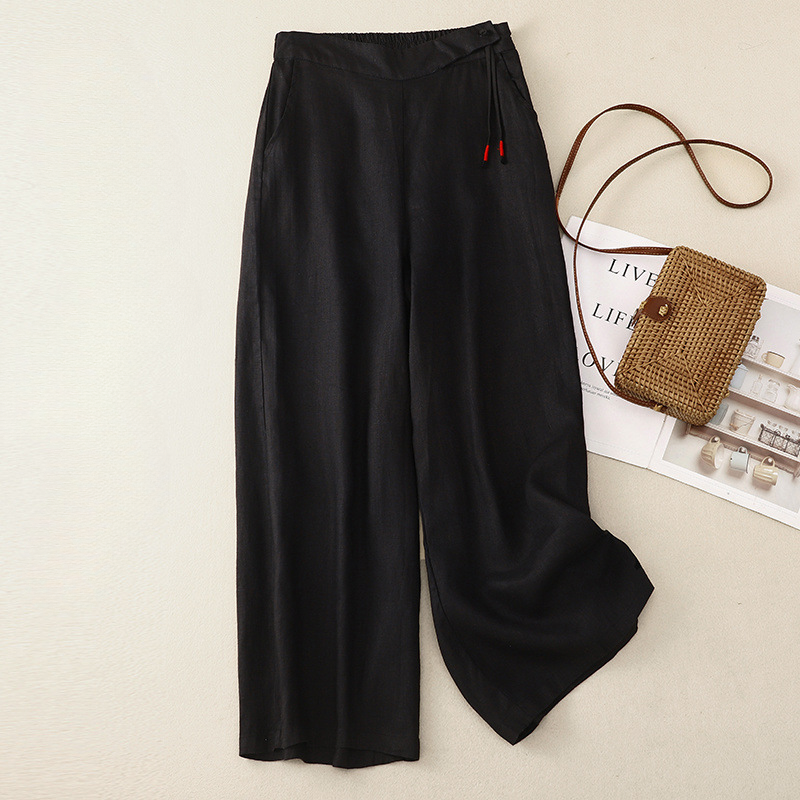 Valeria Linen Tie Pants