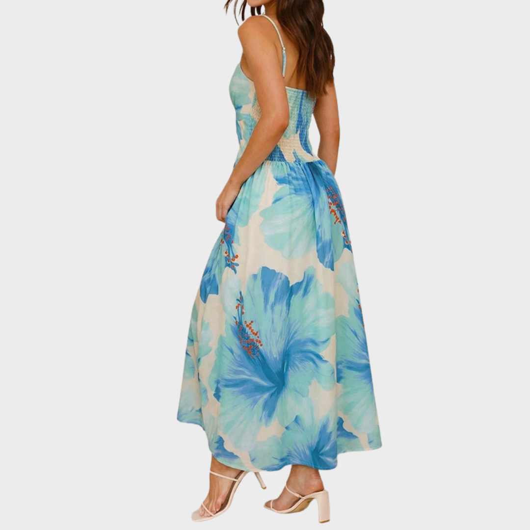 Audrey Floral Print Dress for Women - Ideal for Events and Gatherings