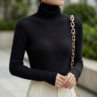 Aria Cashmere-Feel Turtleneck
