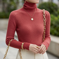 Aria Cashmere-Feel Turtleneck