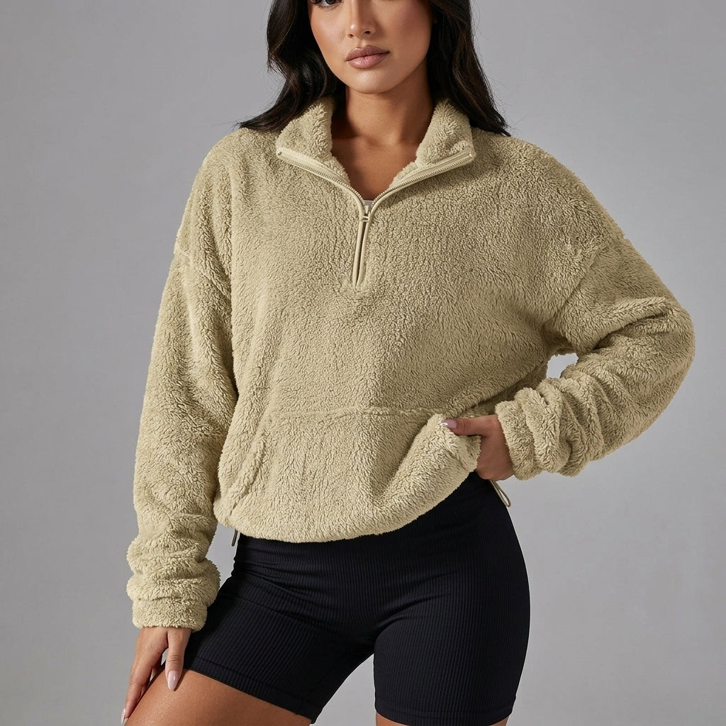 Velora Cashmere-Feel Half-Zip