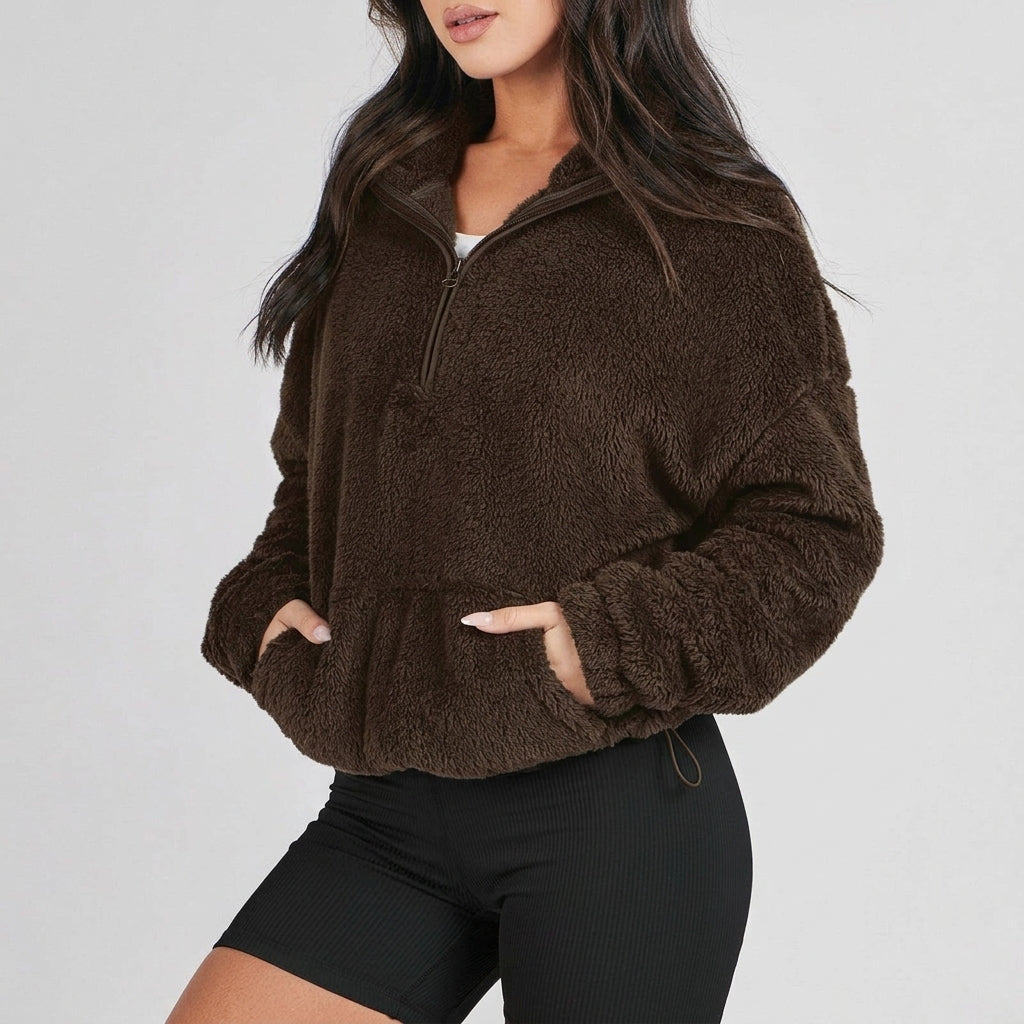 Velora Cashmere-Feel Half-Zip