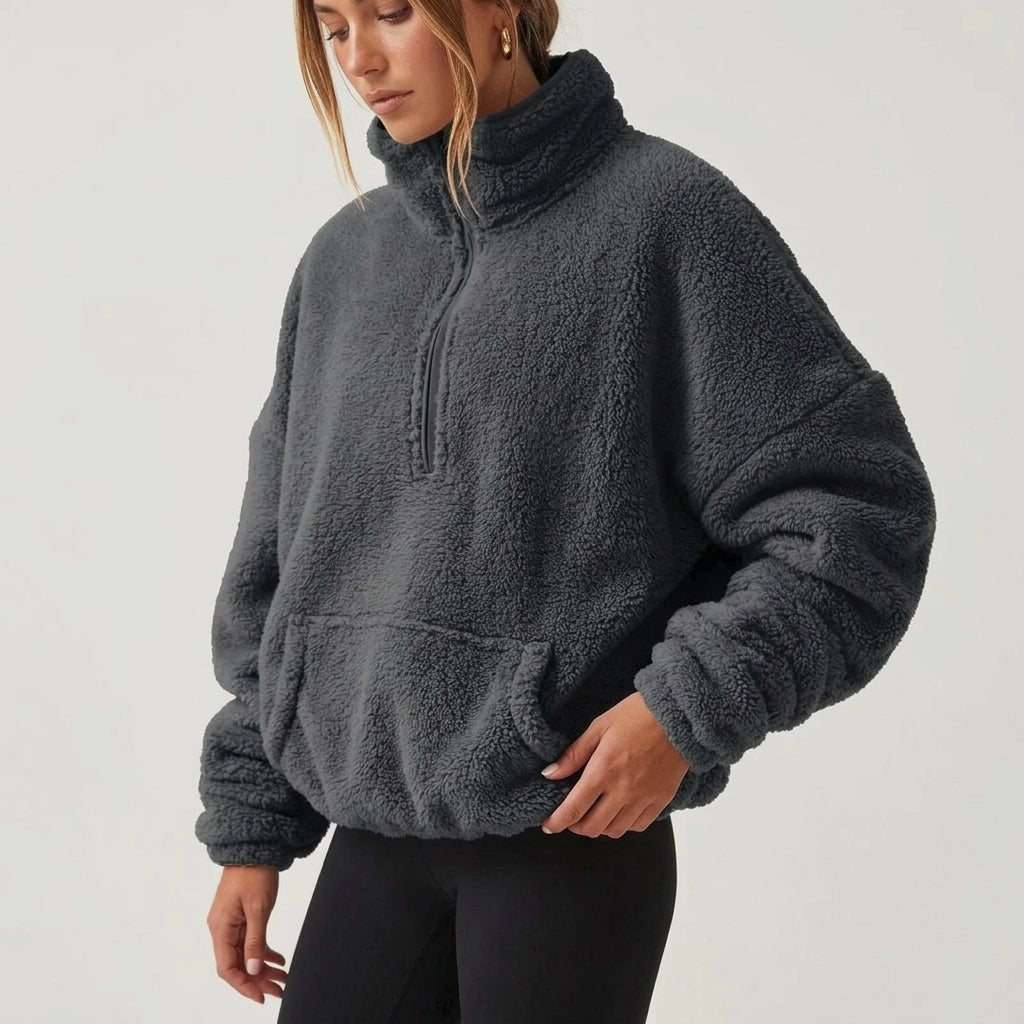 Velora Cashmere-Feel Half-Zip