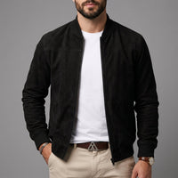Harrow Faux Suede-Textured Jacket