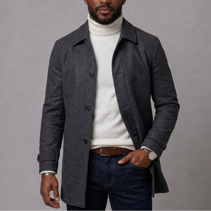 The Harper Wool Button Jacket