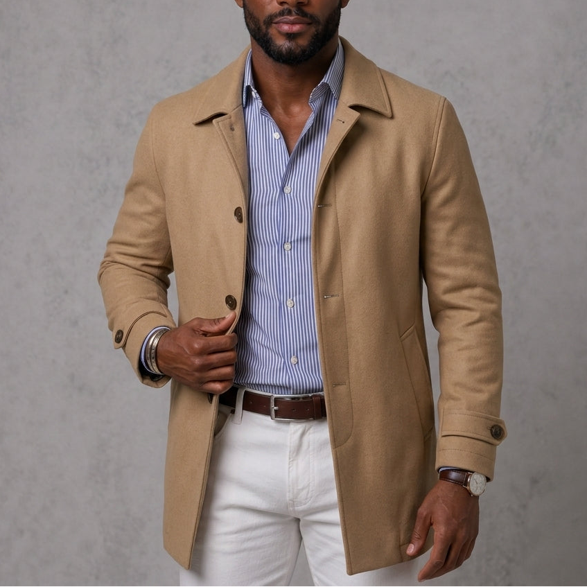 The Harper Wool Button Jacket
