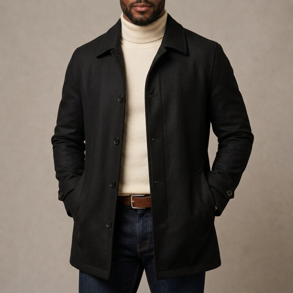 The Harper Wool Button Jacket