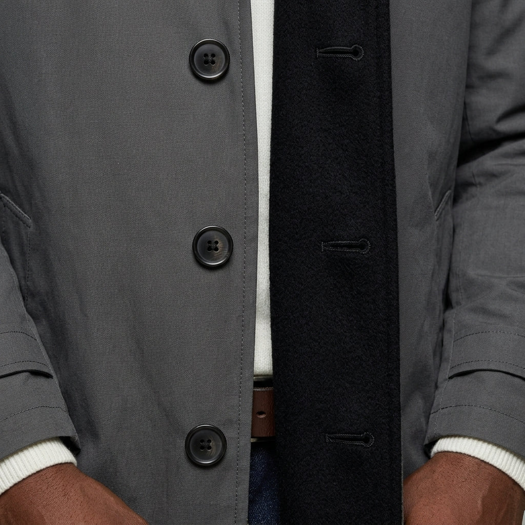 The Harper Wool Button Jacket