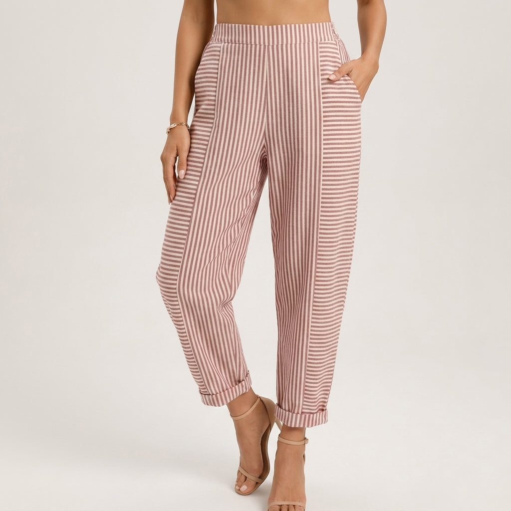Isla Striped Wide-Leg Pants