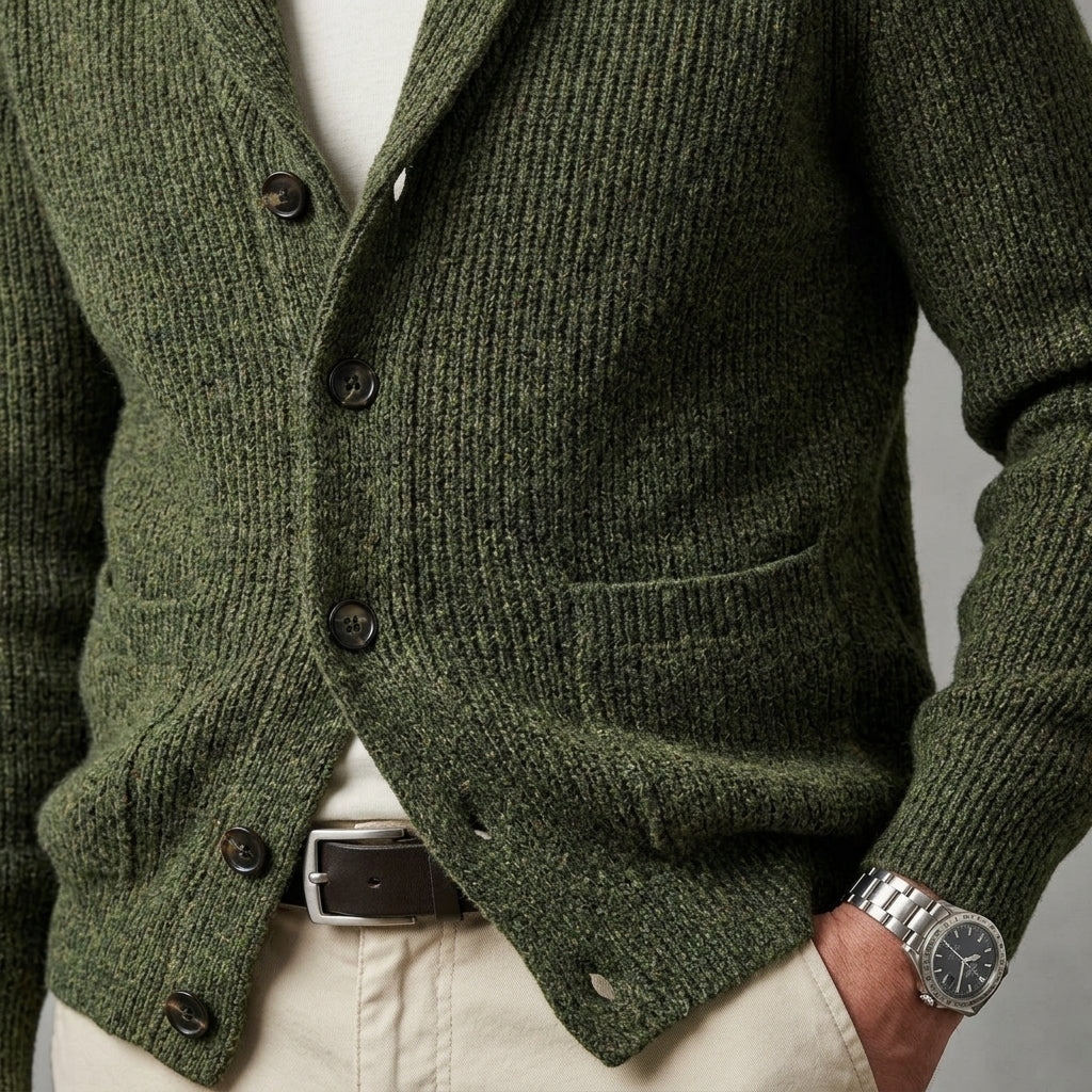 Hawthorne Wool Shawl Cardigan