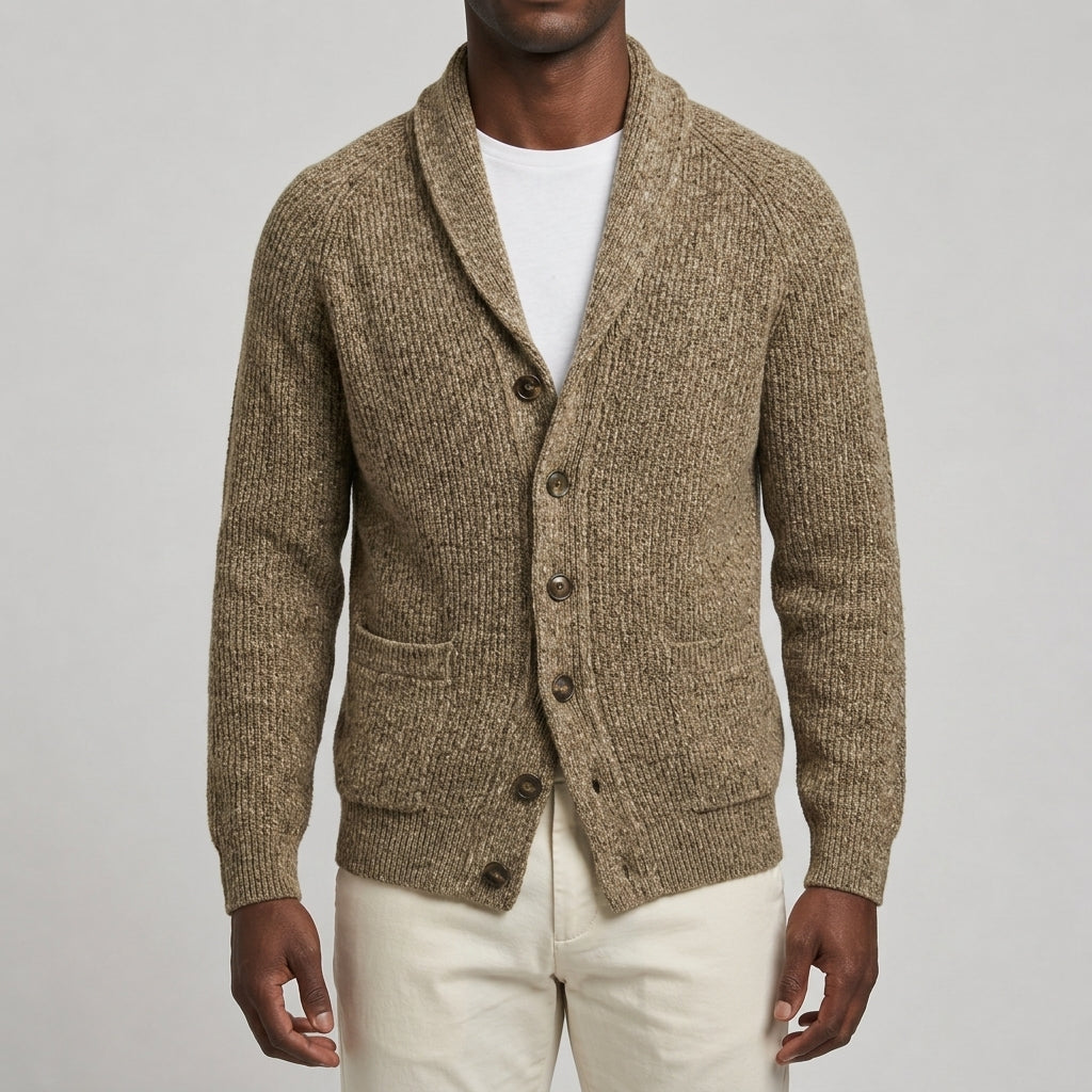 Hawthorne Wool Shawl Cardigan