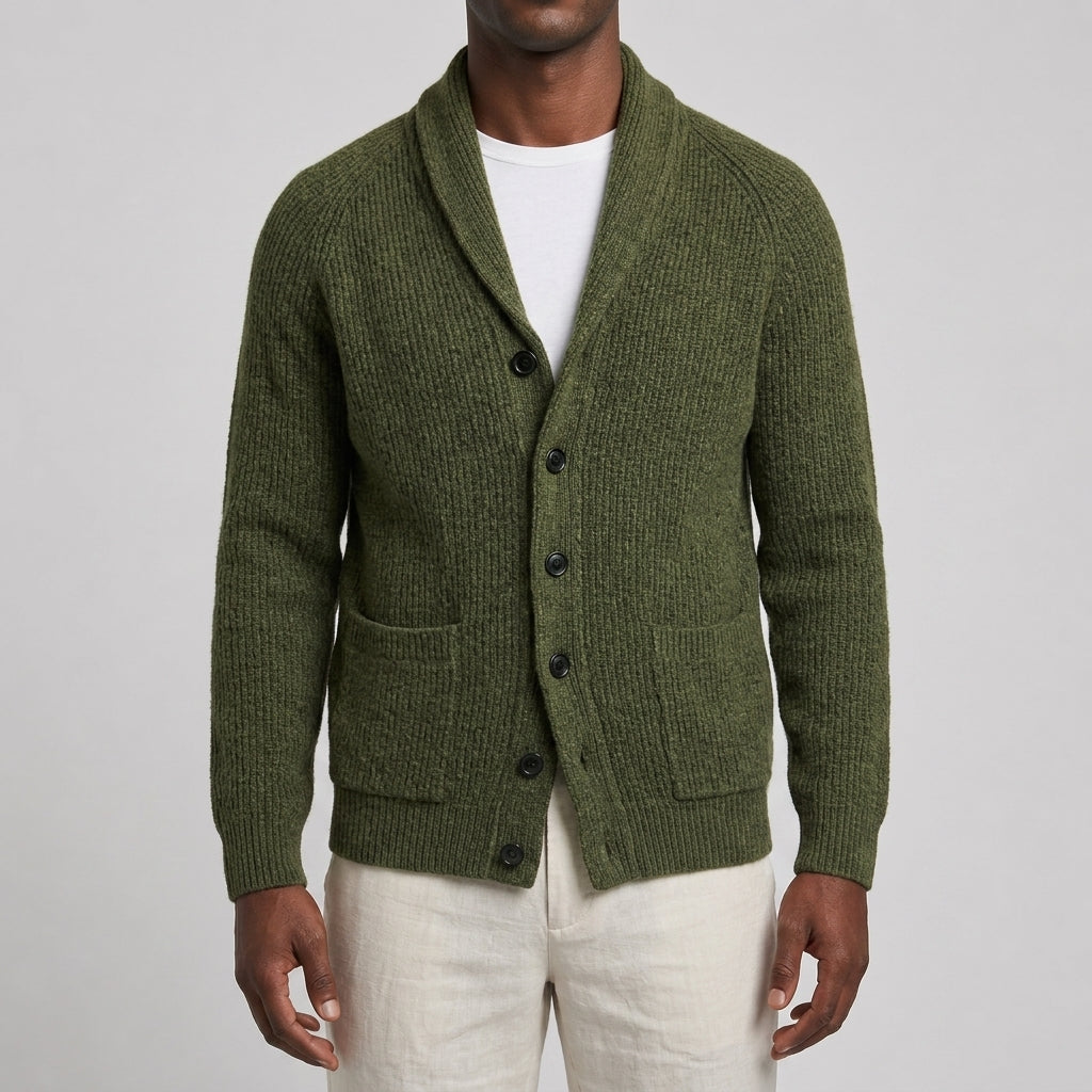 Hawthorne Wool Shawl Cardigan