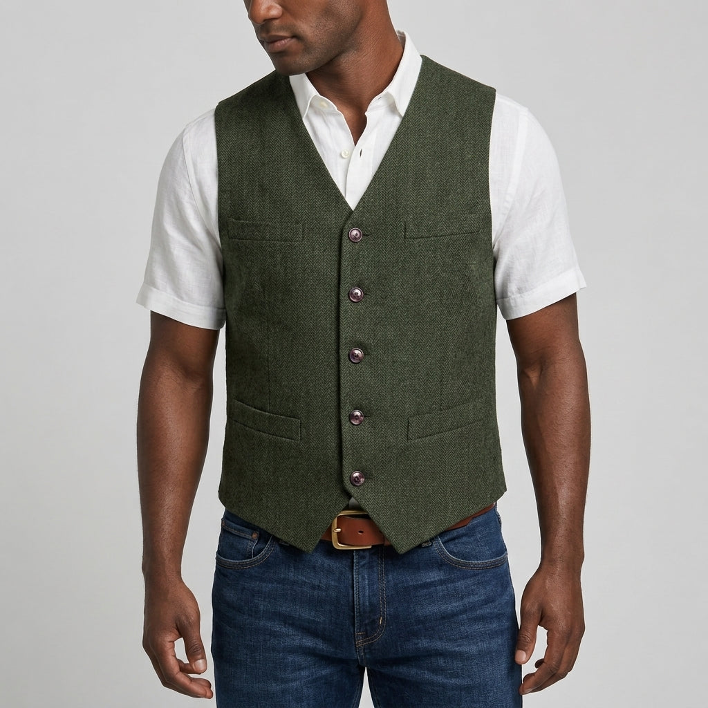 Stanton Button Waistcoat