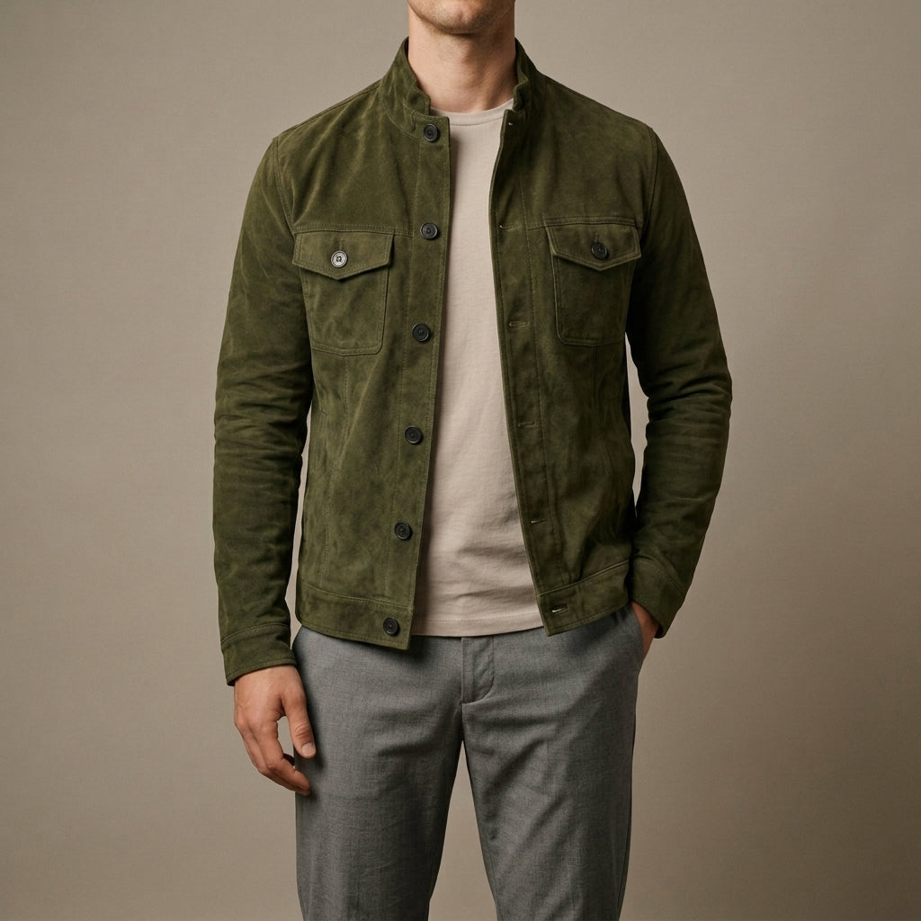 Reyes Faux Suede Jacket