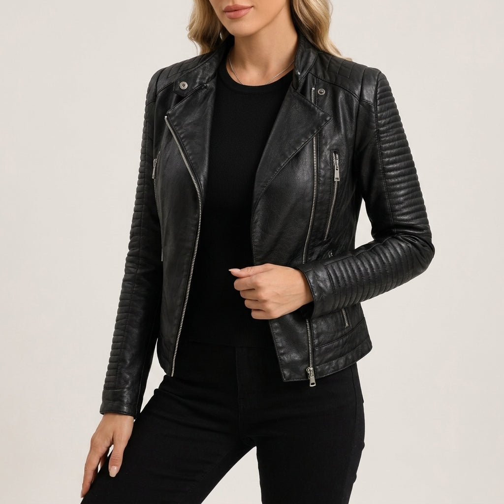 Isabella Faux Leather Jacket