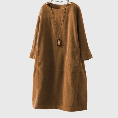 Chic Corduroy Midi Dress for Every Occasion