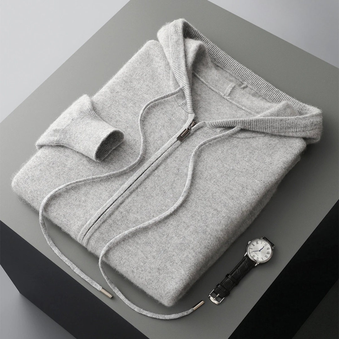 Harrow Cashmere-Feel Zip Hoodie