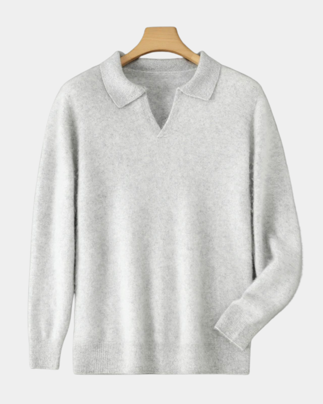 Ashford Cashmere-Feel Polo Sweater