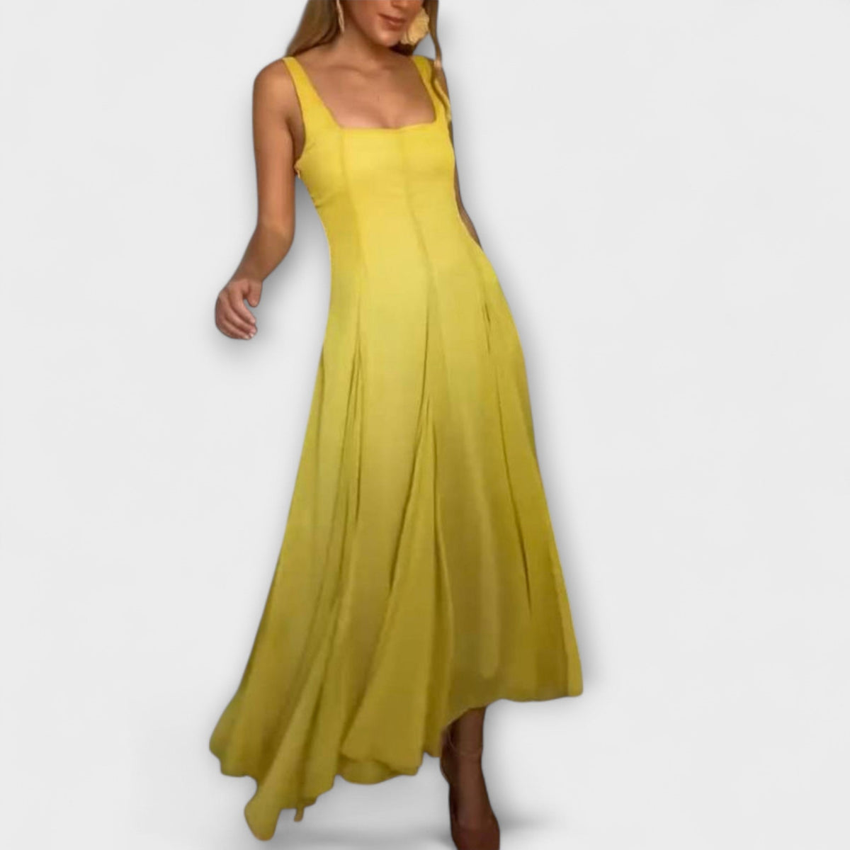 Chic Square Neckline Lilith Dress for Any Occasion