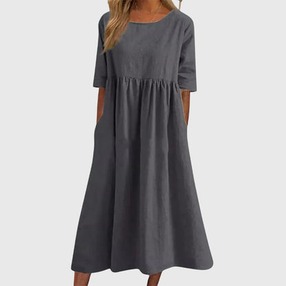 Haisley™ | Chic Short-Sleeved Dress for Any Occasion