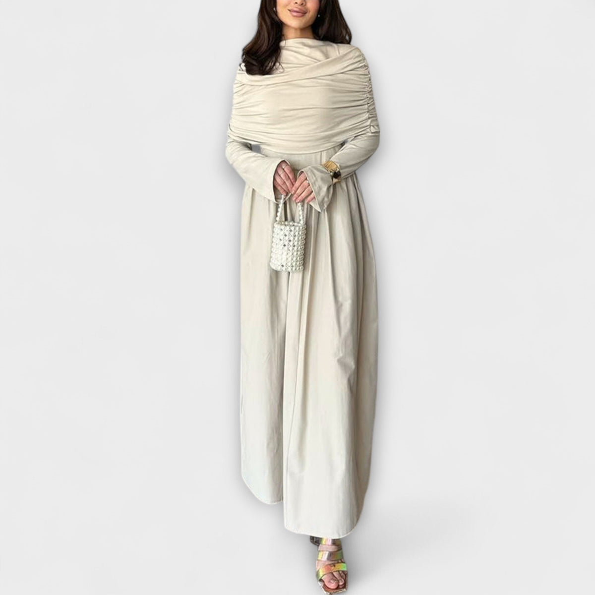 Jessica - Chic Pleated Dress for Everyday Wear