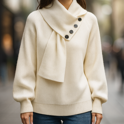 Imogen™ | Cozy Scarf-Neck Sweater