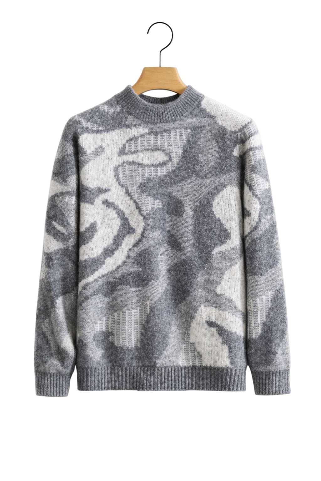 Valen Jacquard Maison Cashmere-Feel Sweater