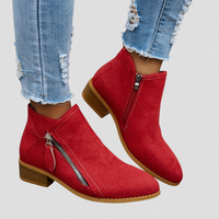 Women’s Zip Ankle Boots – All-Day Comfort Fit