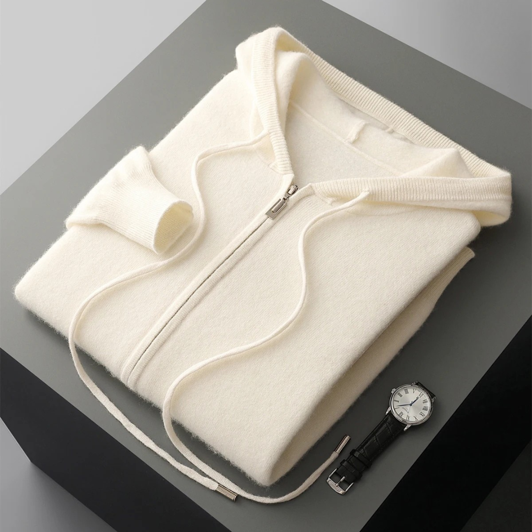 Harrow Cashmere-Feel Zip Hoodie