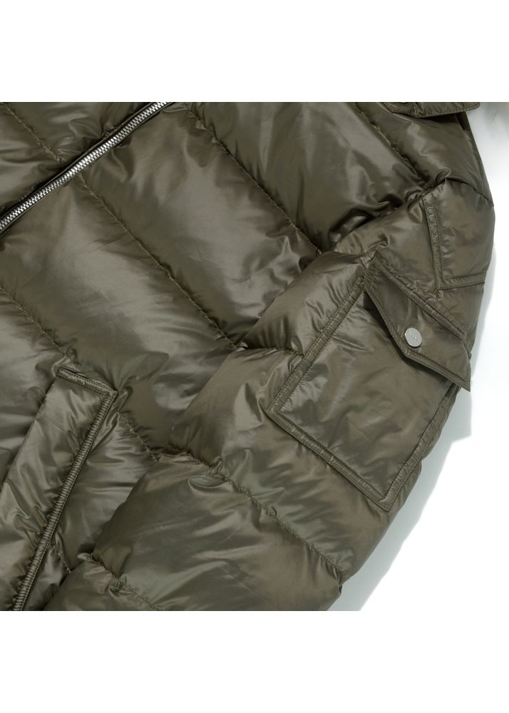 Men's Padded Hooded Puffer Jacket, Faux-Fur Trim Winter Coat