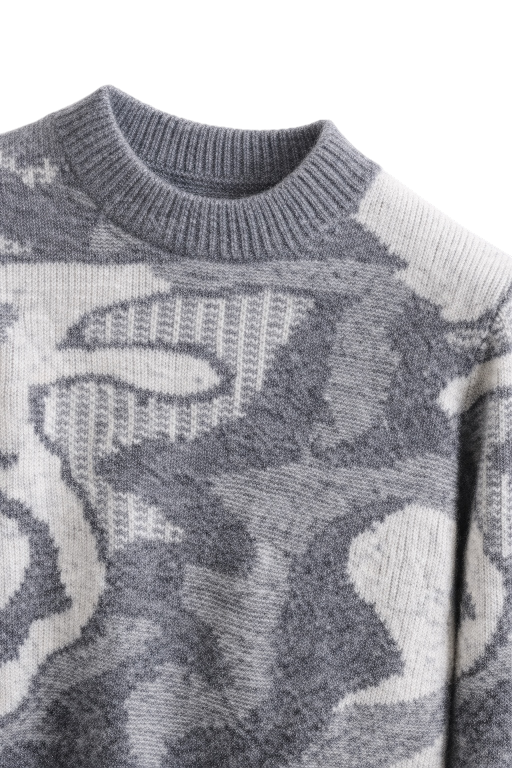 Valen Jacquard Maison Cashmere-Feel Sweater