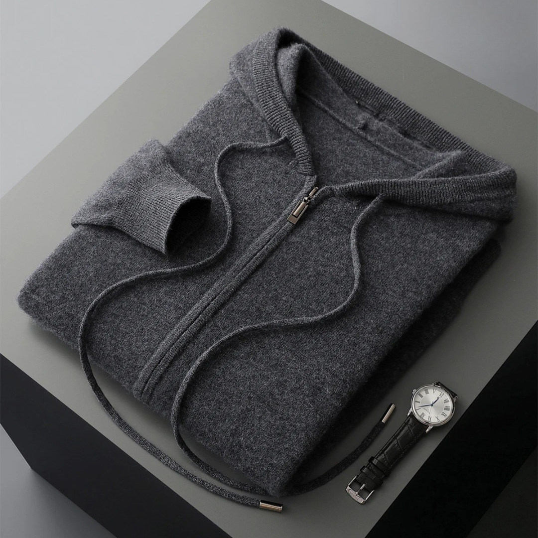 Harrow Cashmere-Feel Zip Hoodie