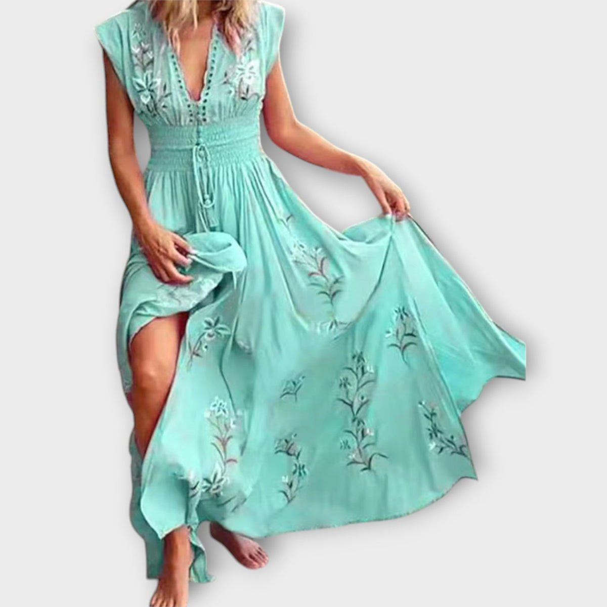Felizia – Boho Dress with Intricate Embroidery for Festivals
