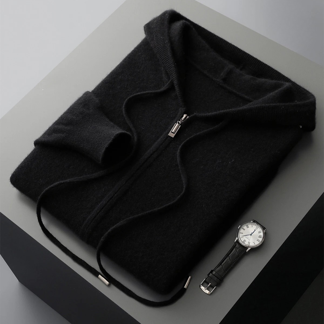 Harrow Cashmere-Feel Zip Hoodie