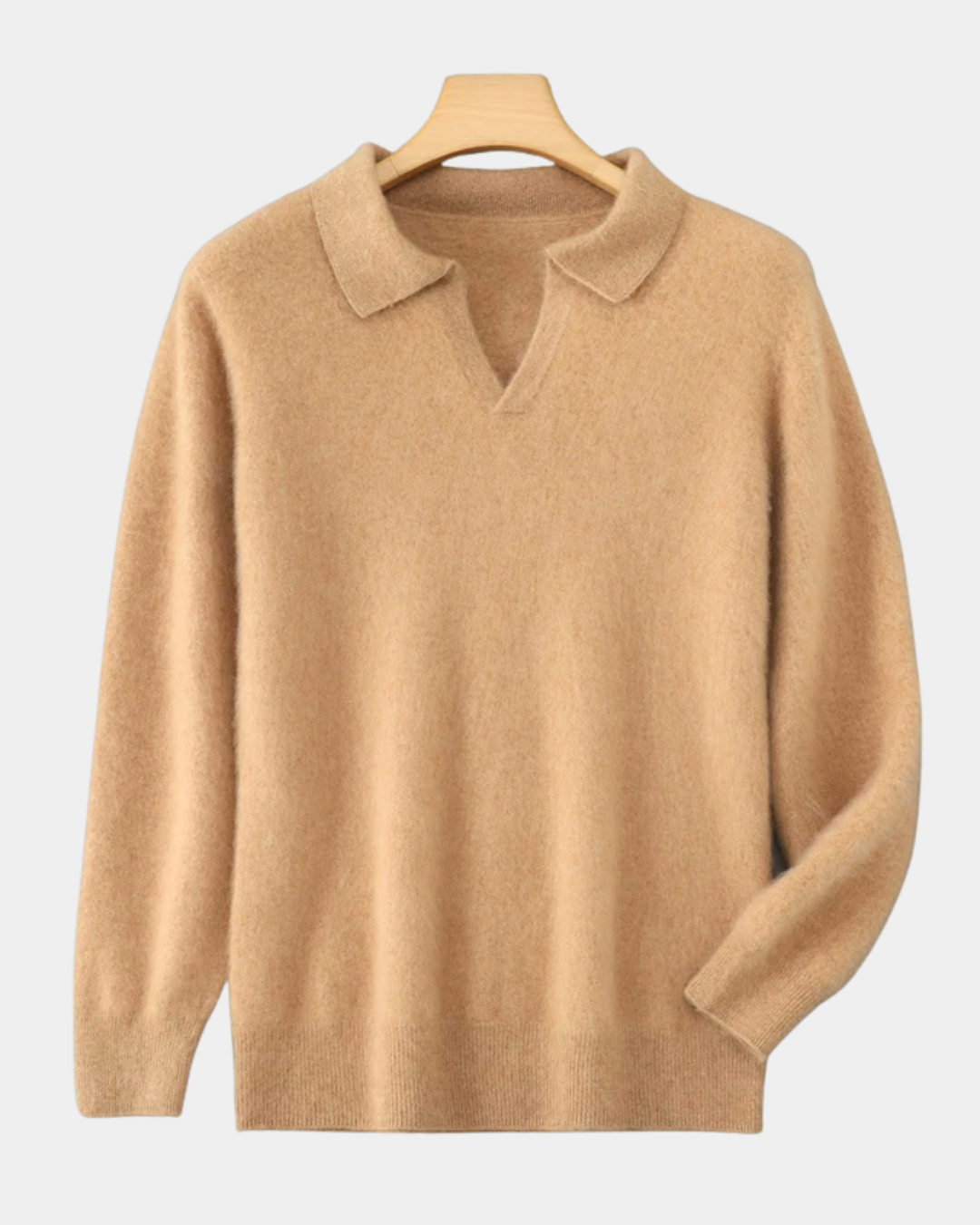 Ashford Cashmere-Feel Polo Sweater