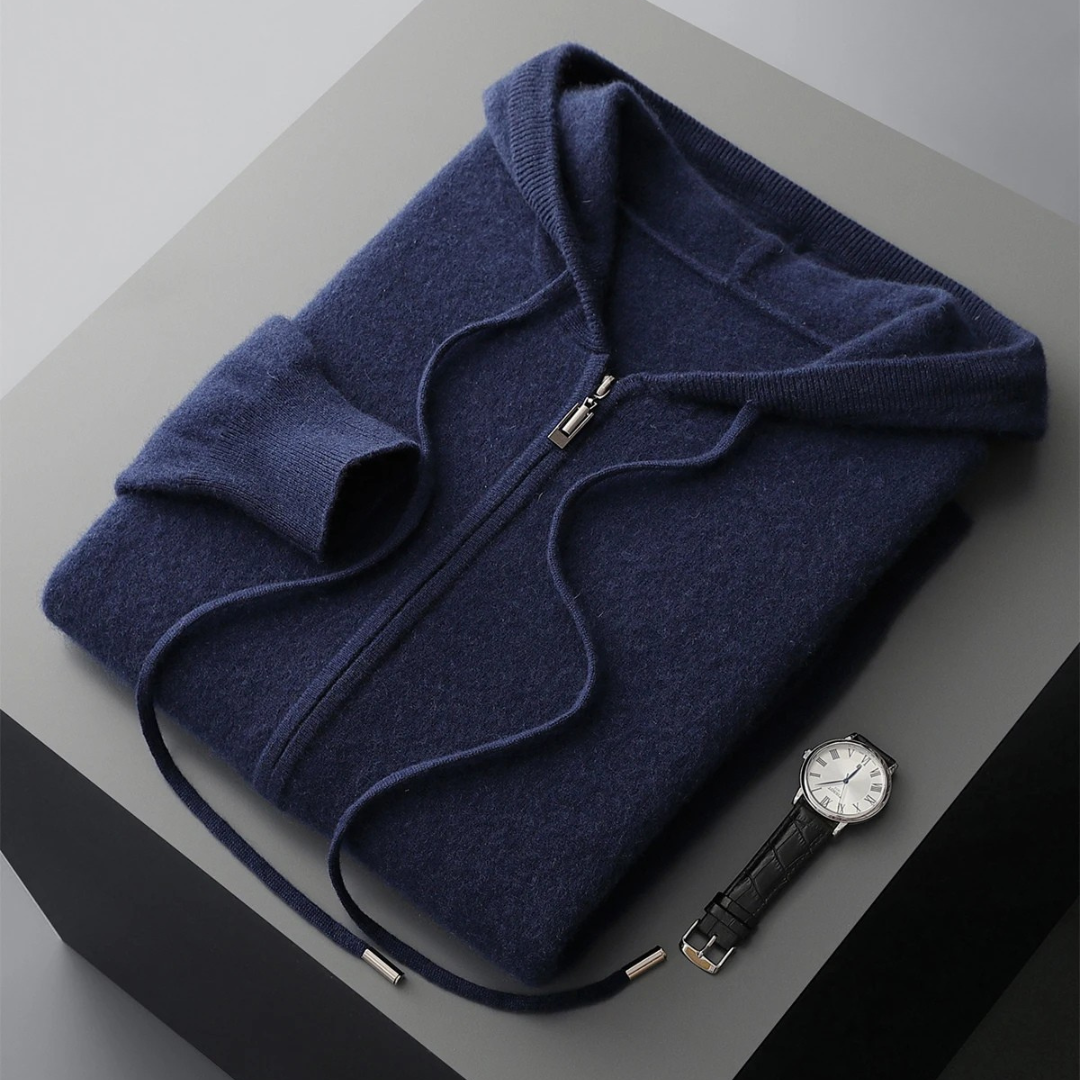 Harrow Cashmere-Feel Zip Hoodie