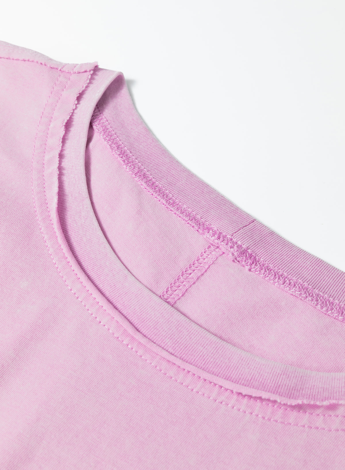 Wide T-shirt with mineral wash and dropped shoulder