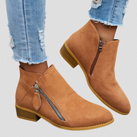 Women’s Zip Ankle Boots – All-Day Comfort Fit