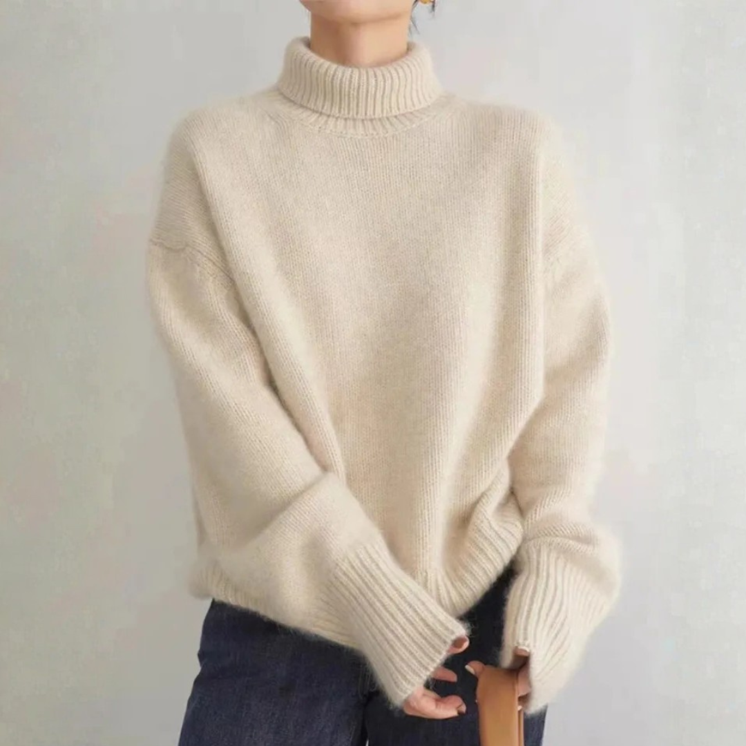 Marais Cashmere-Feel Turtleneck Sweater