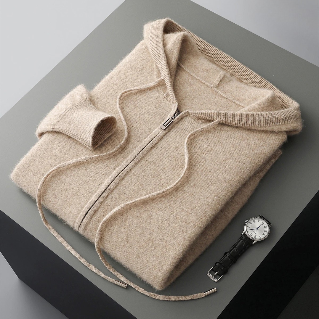 Harrow Cashmere-Feel Zip Hoodie