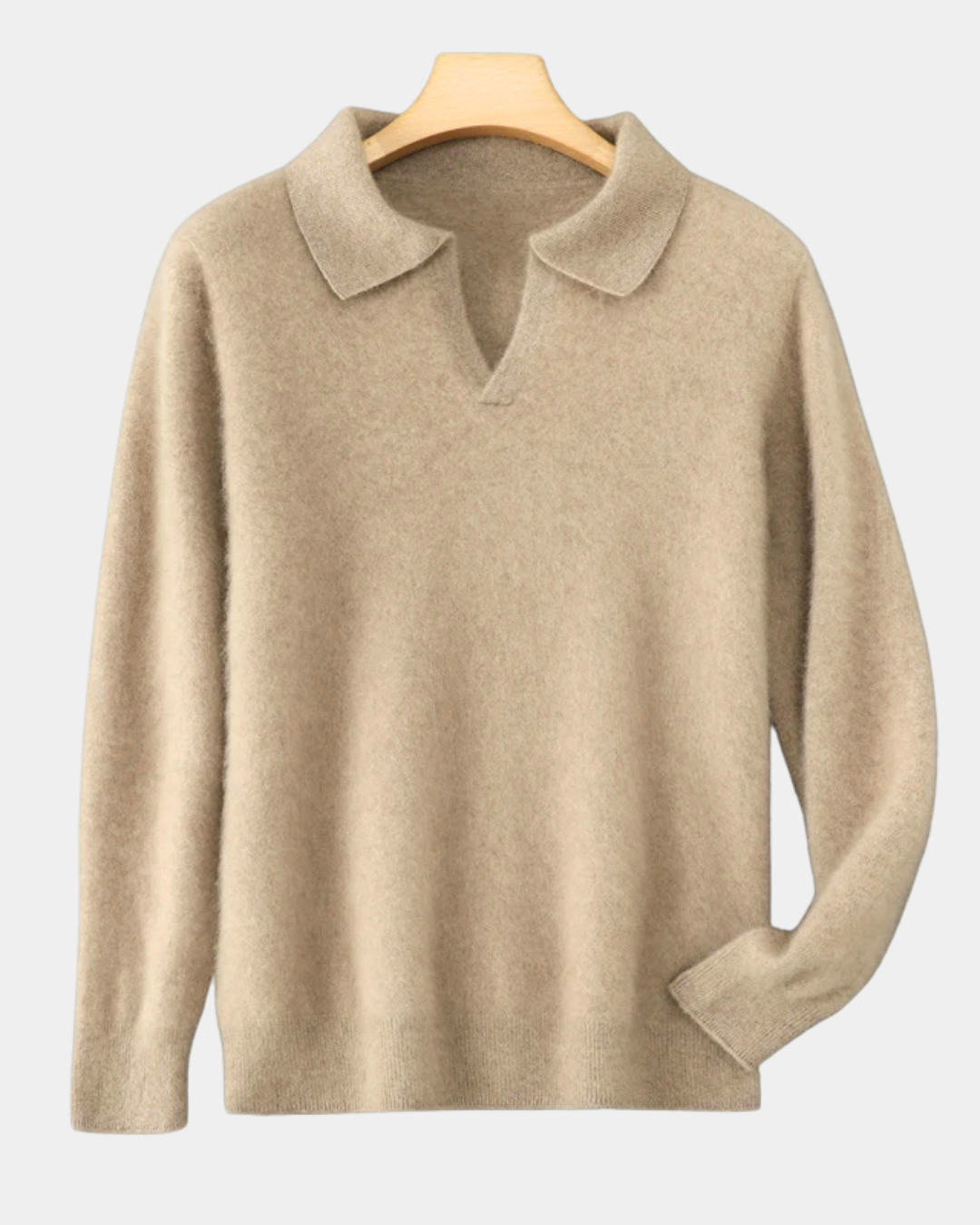 Ashford Cashmere-Feel Polo Sweater