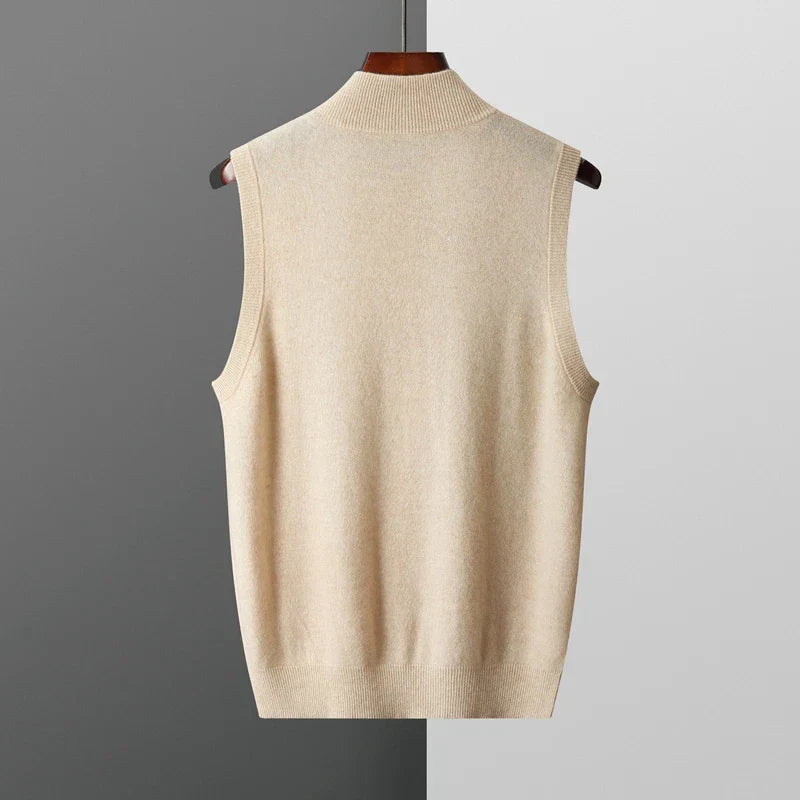 Harrington Cashmere-Feel Zip Vest