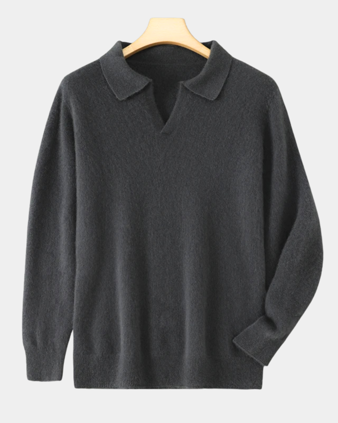 Ashford Cashmere-Feel Polo Sweater